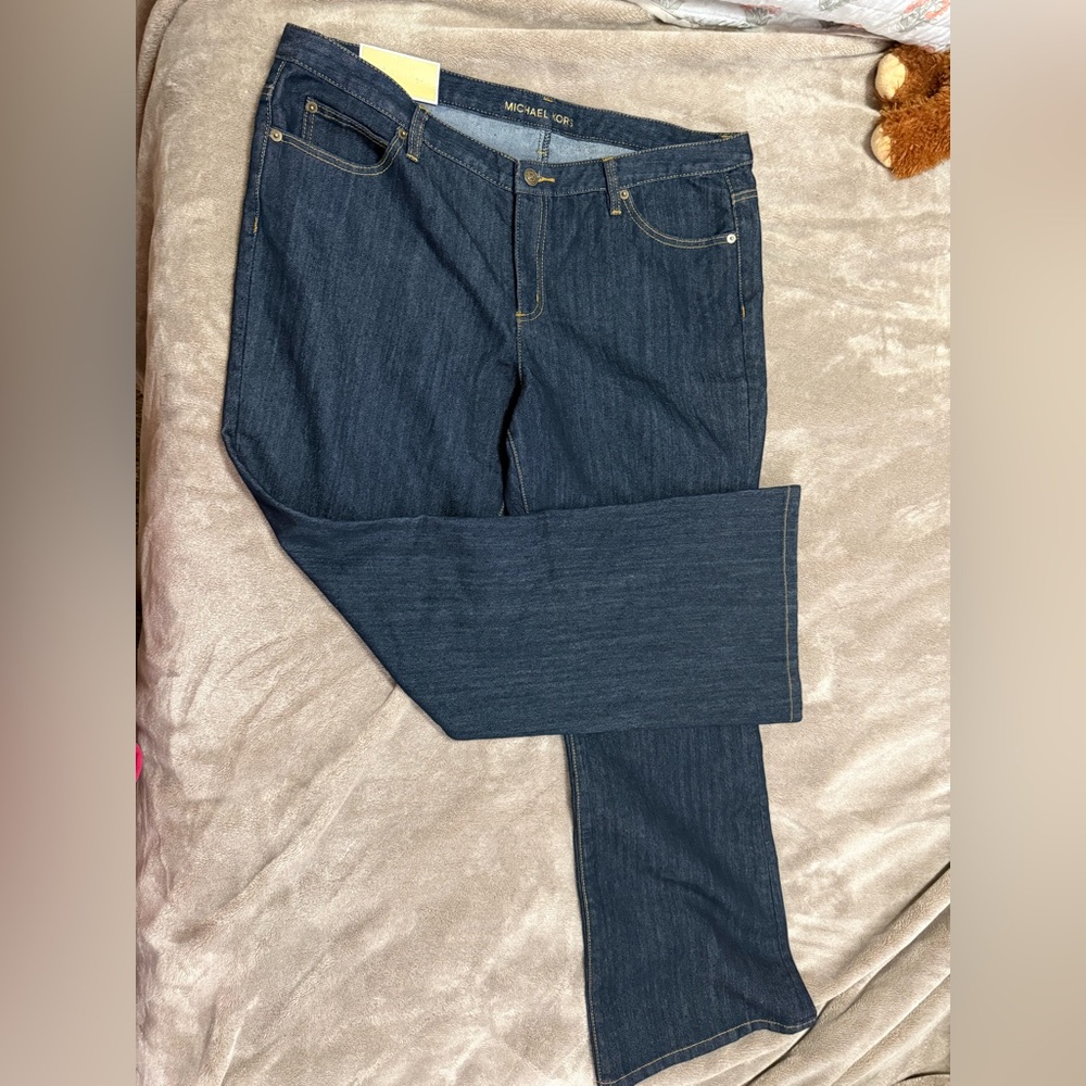 MICHAEL Michael Kors Dark Blue Boot Cut Jeans